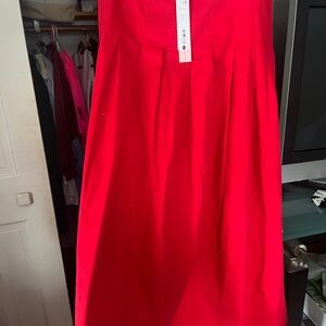 Bloomingdale’s Elegant Red Women's Skirt - Brand New XXL